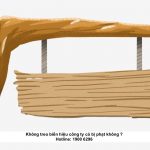 Không treo biển hiệu công ty có bị phạt không ?