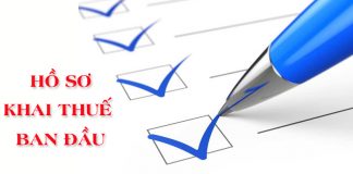 Thủ tục kê khai thuế ban đầu