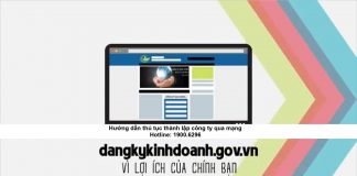 Hướng dẫn thủ tục thành lập công ty qua mạng